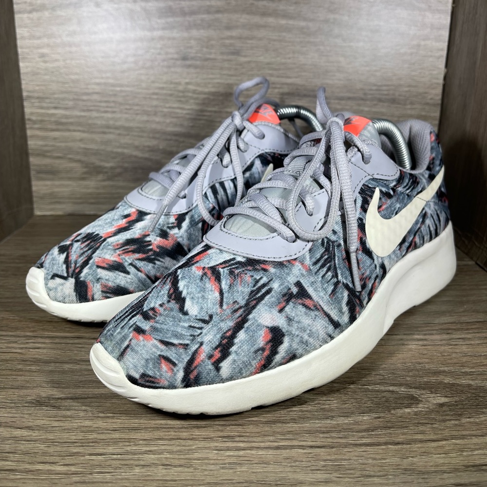 Nike Tanjun Print Gray Womens Shoes